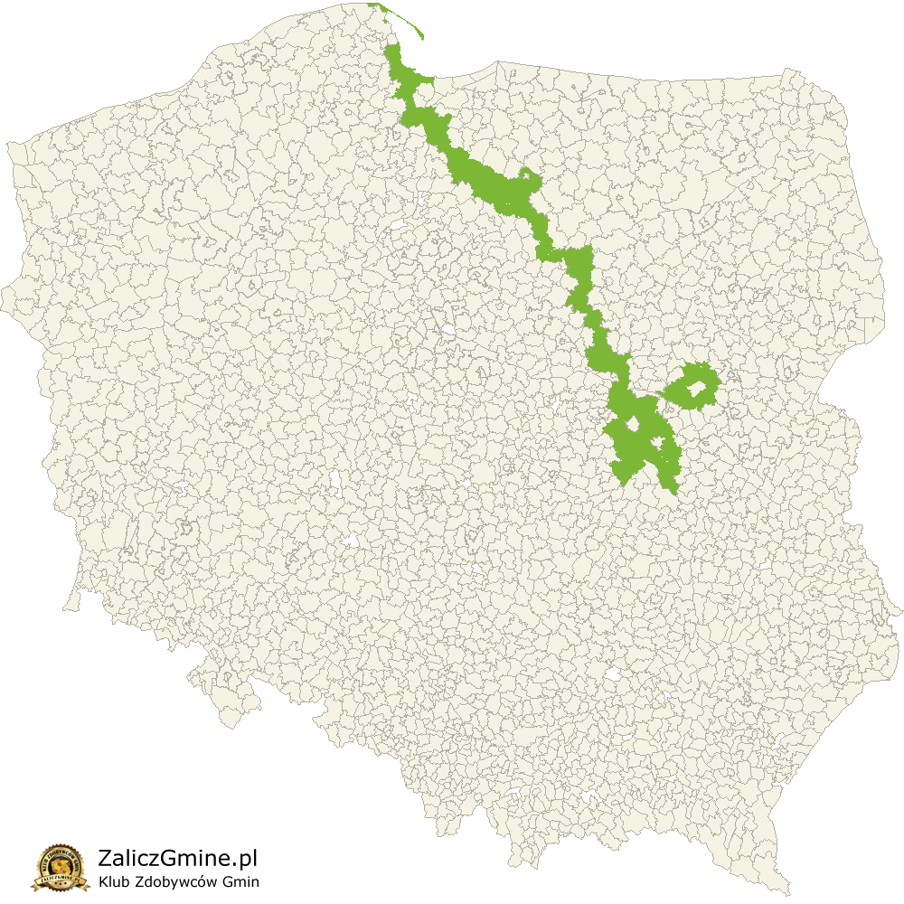 Mapa Zdobytych Gmin