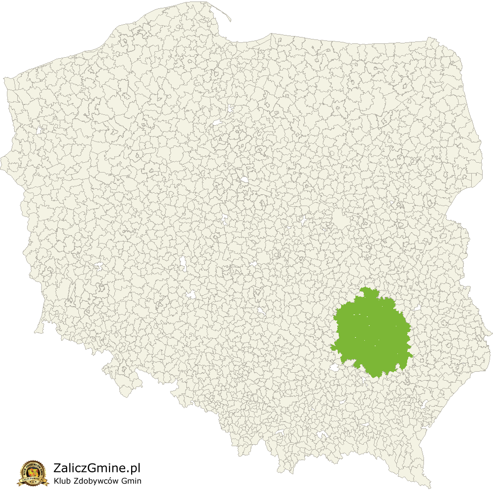 Mapa Zdobytych Gmin