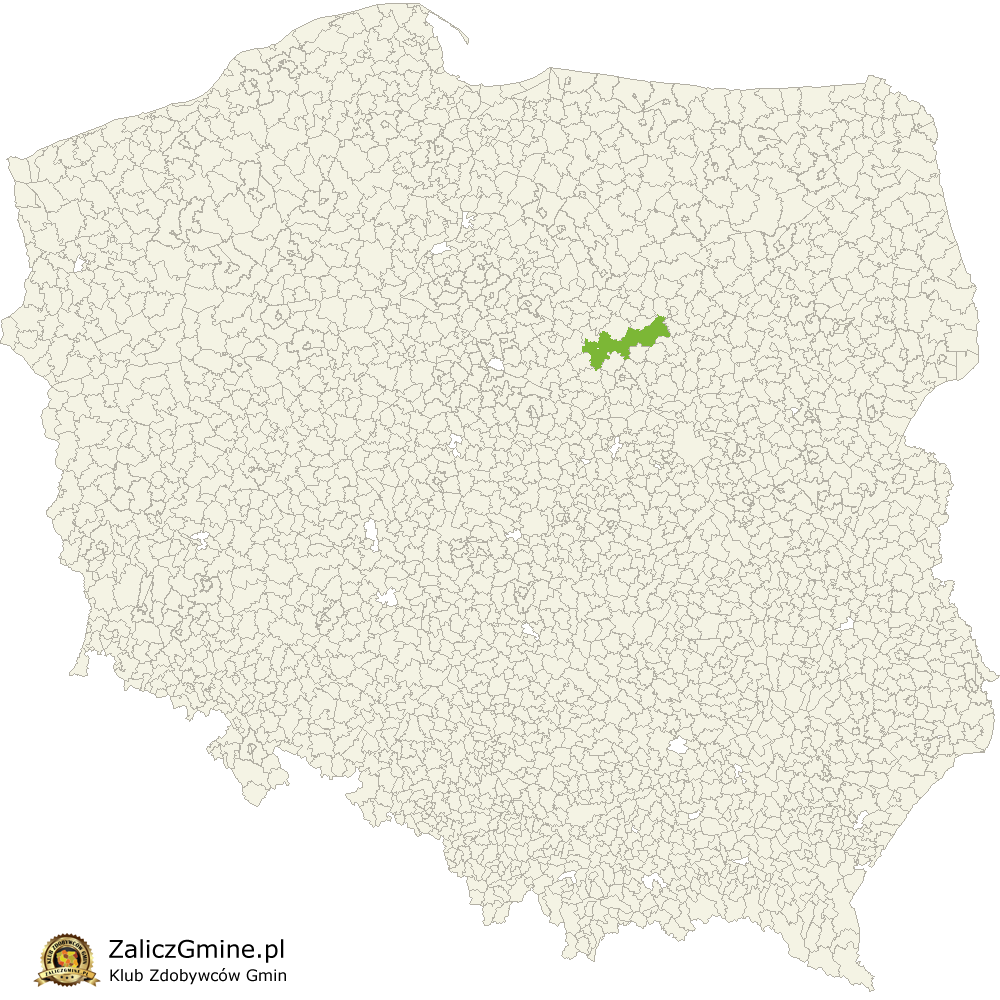 Mapa Zdobytych Gmin