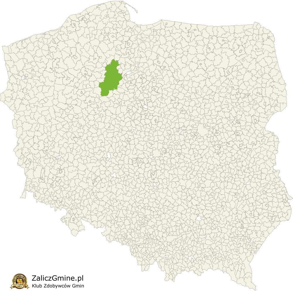 Mapa Zdobytych Gmin