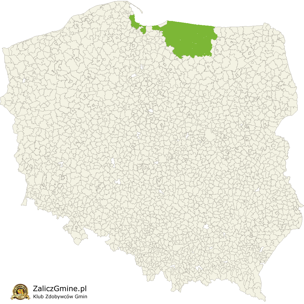 Mapa Zdobytych Gmin