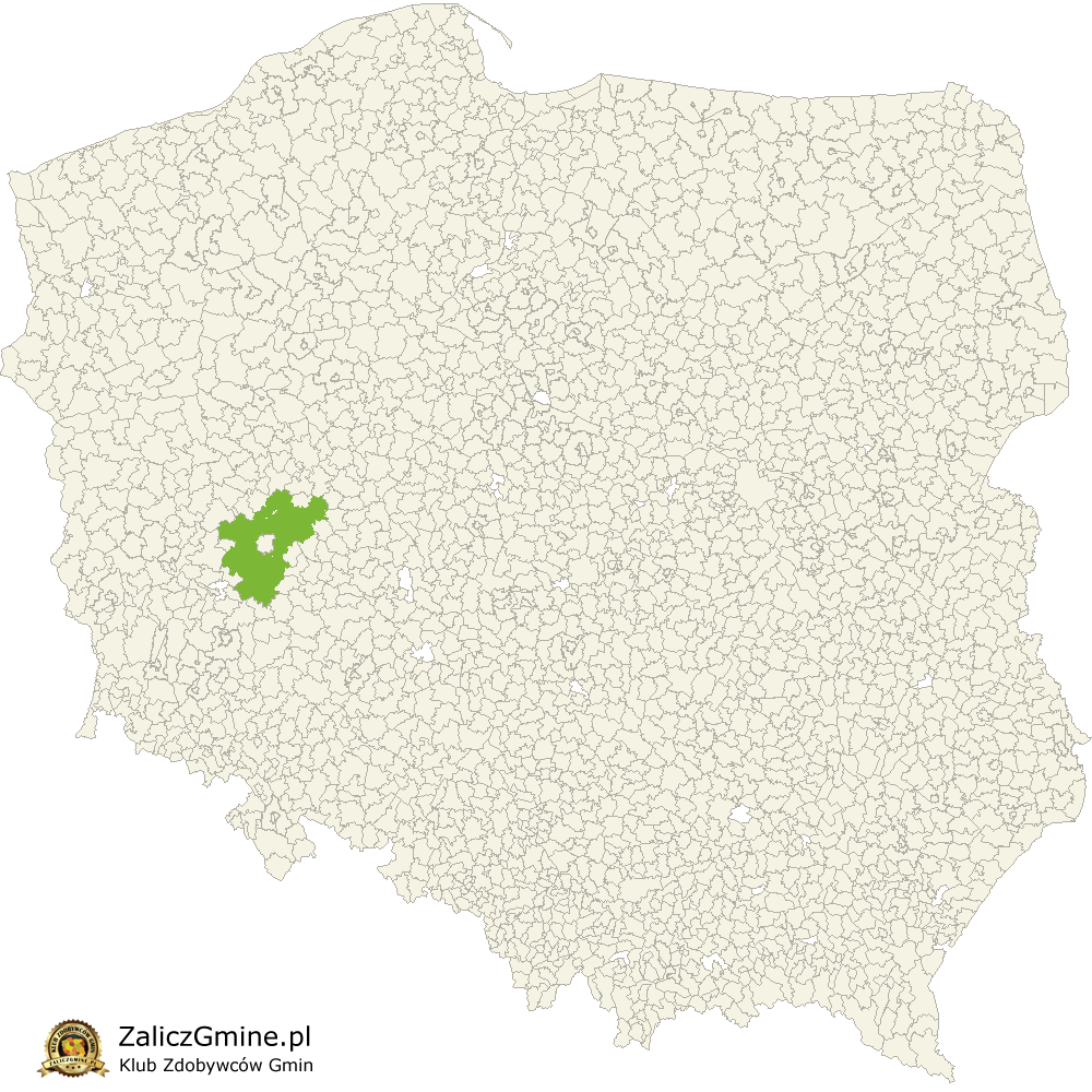Mapa Zdobytych Gmin