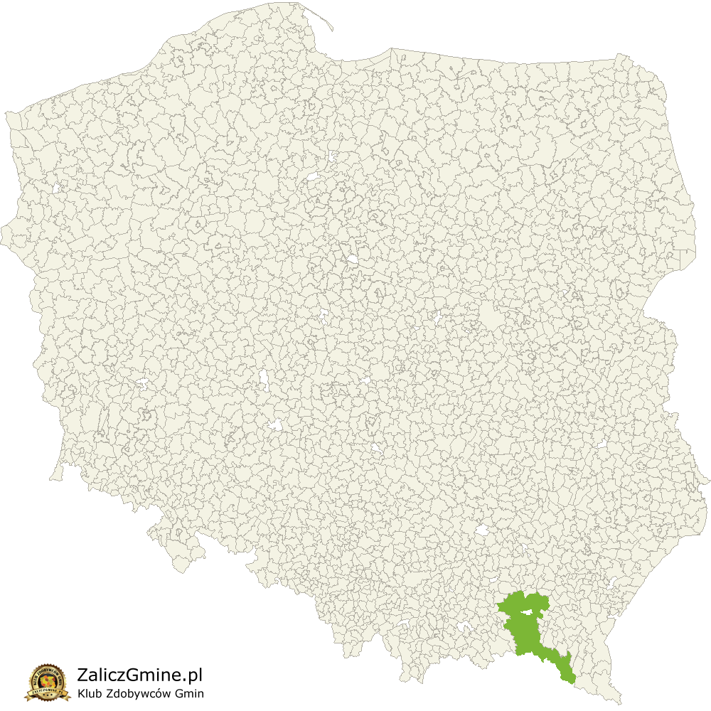Mapa Zdobytych Gmin