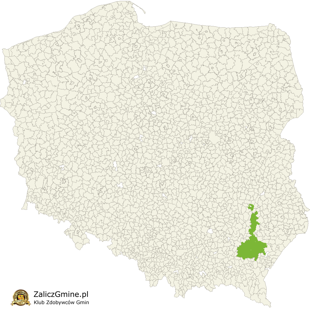 Mapa Zdobytych Gmin