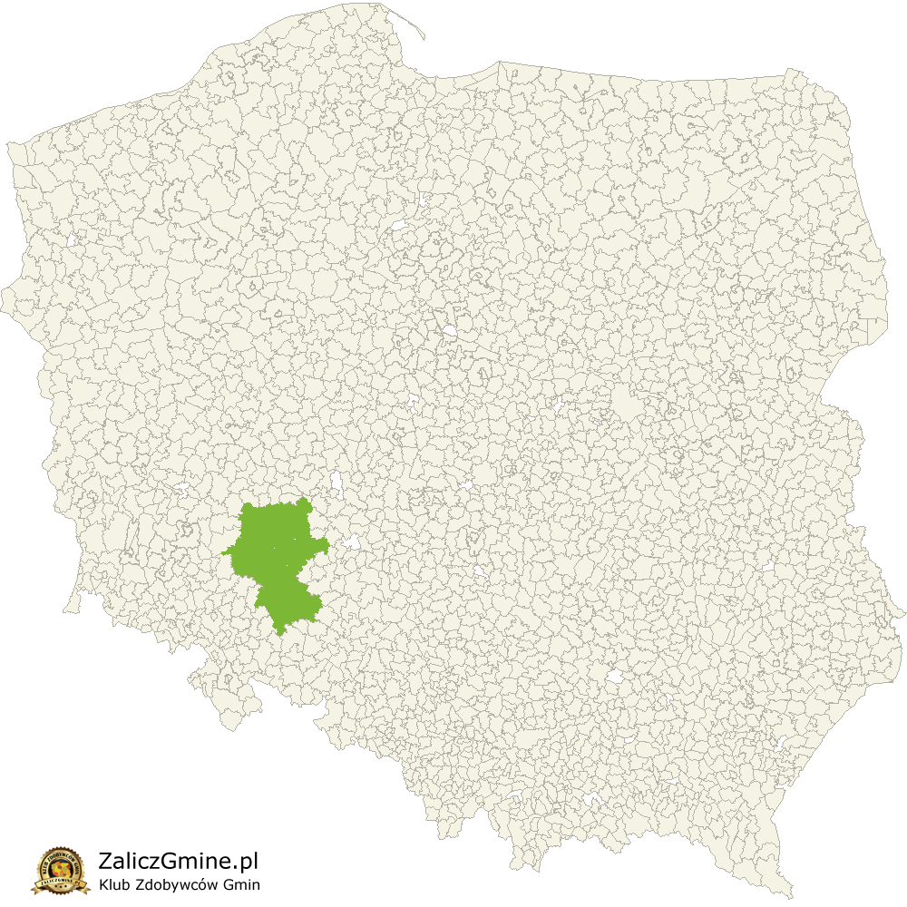 Mapa Zdobytych Gmin