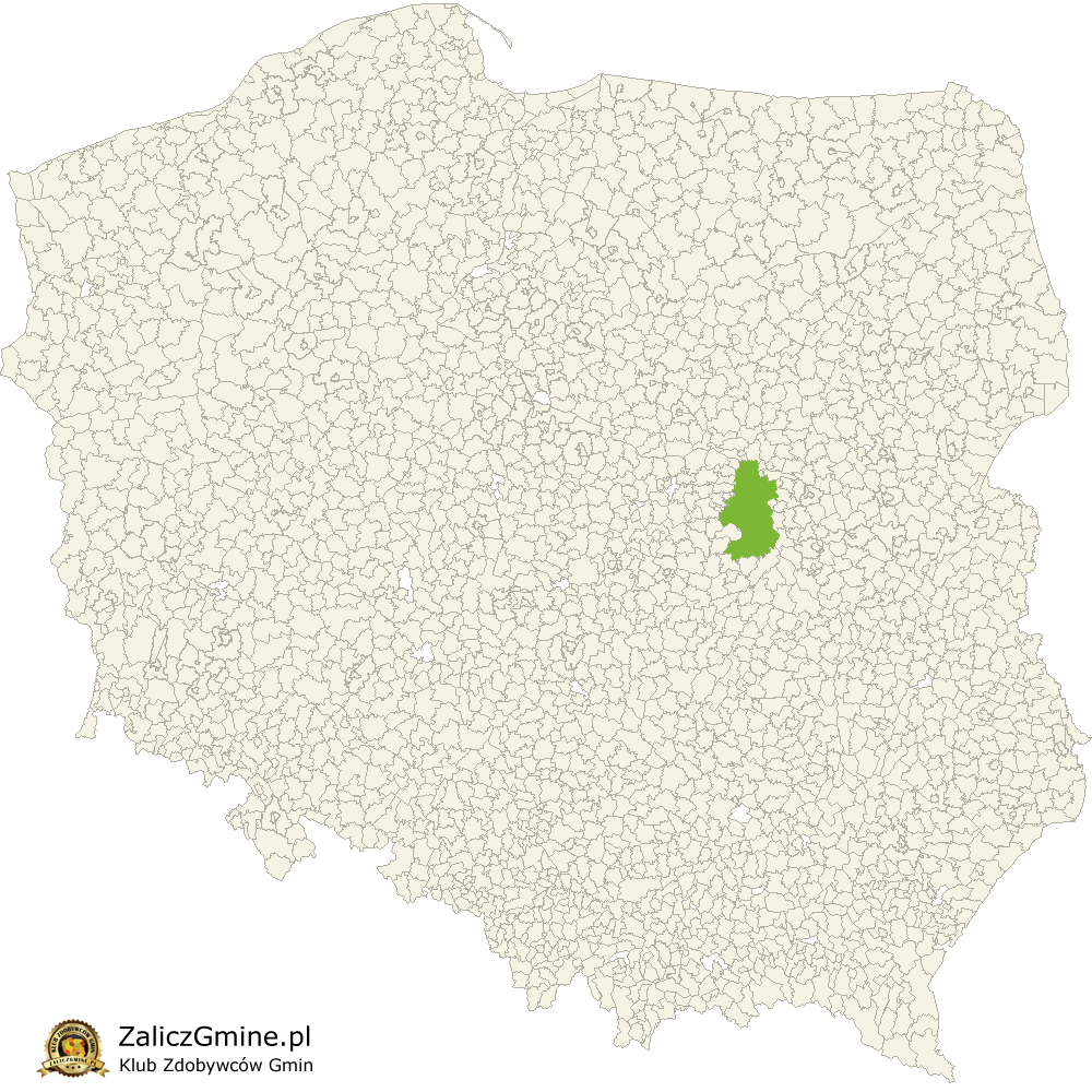Mapa Zdobytych Gmin
