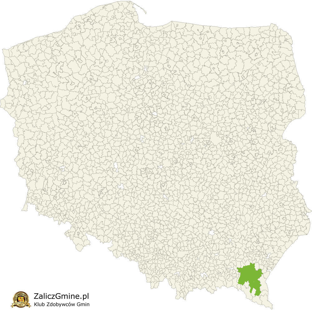 Mapa Zdobytych Gmin