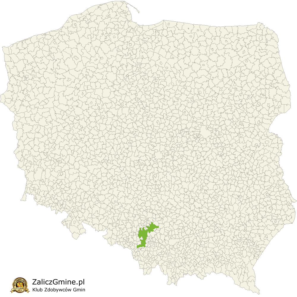 Mapa Zdobytych Gmin
