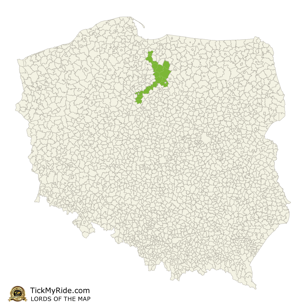 Mapa Zdobytych Gmin