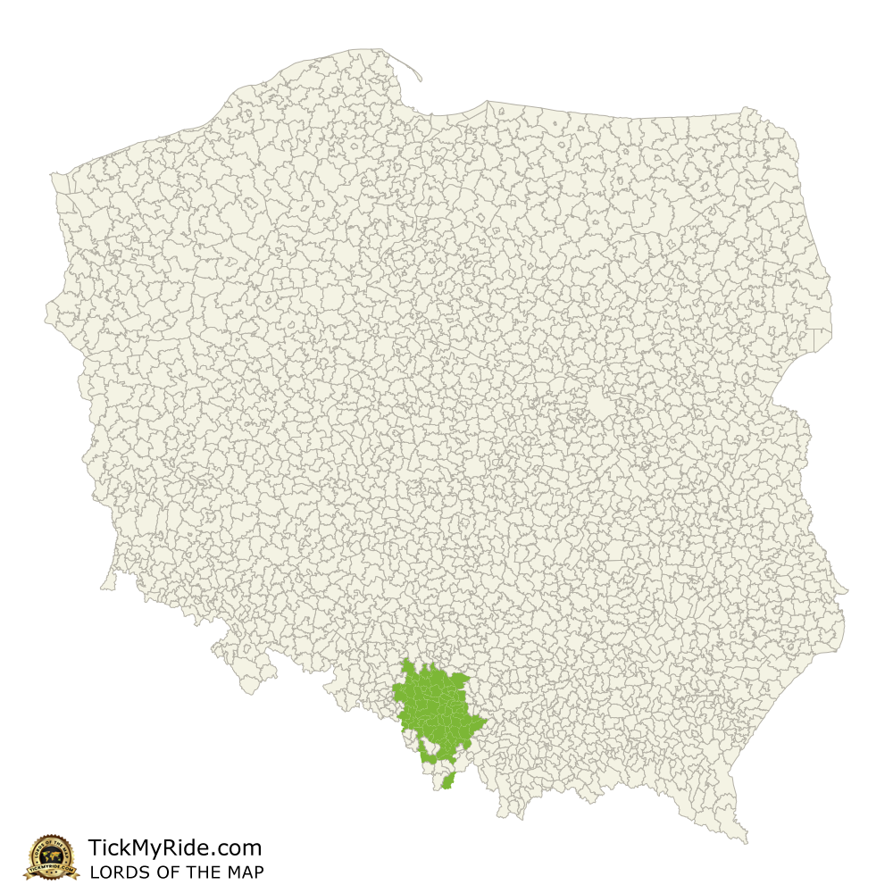Mapa Zdobytych Gmin