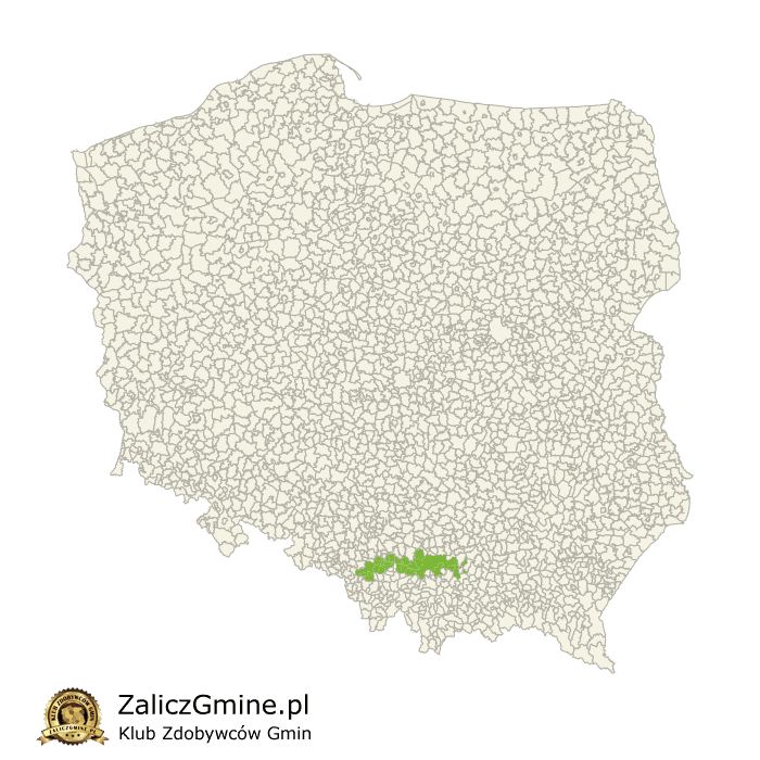 Mapa Zdobytych Gmin