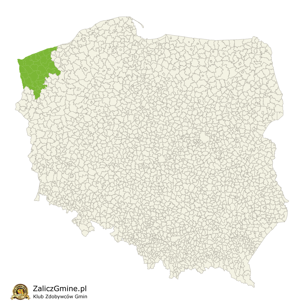 Mapa Zdobytych Gmin