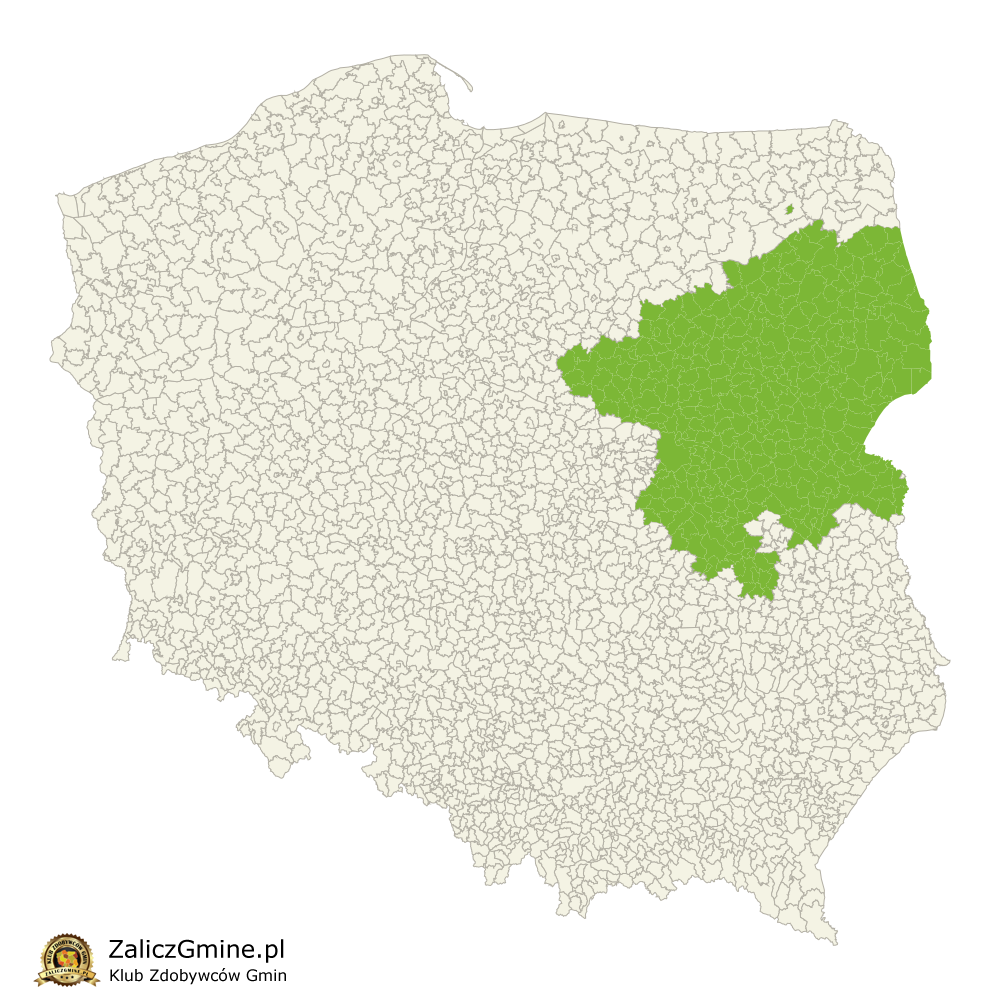 Mapa Zdobytych Gmin
