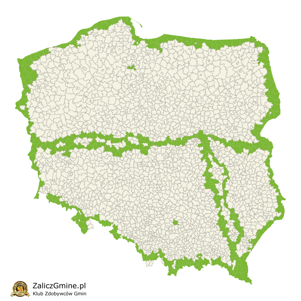 Mapa Zdobytych Gmin