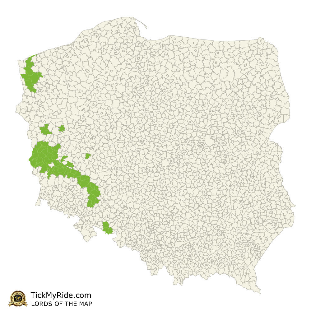 Mapa Zdobytych Gmin