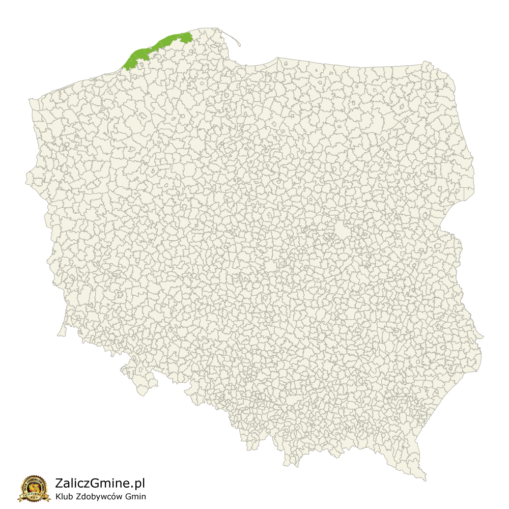 Mapa Zdobytych Gmin