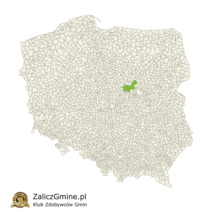 Mapa Zdobytych Gmin