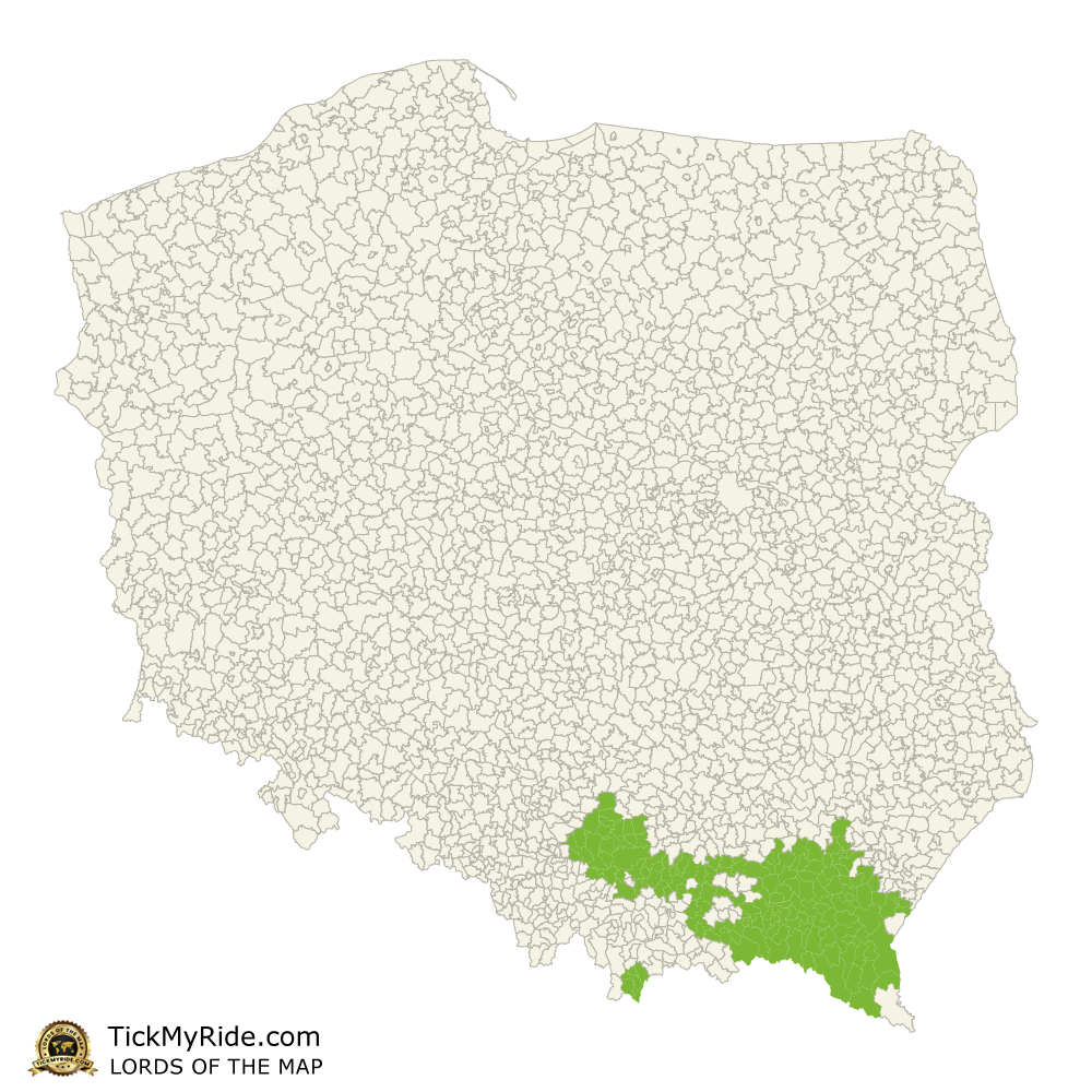 Mapa Zdobytych Gmin