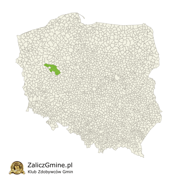 Mapa Zdobytych Gmin