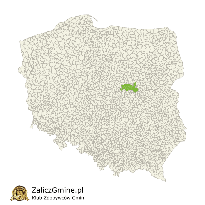 Mapa Zdobytych Gmin