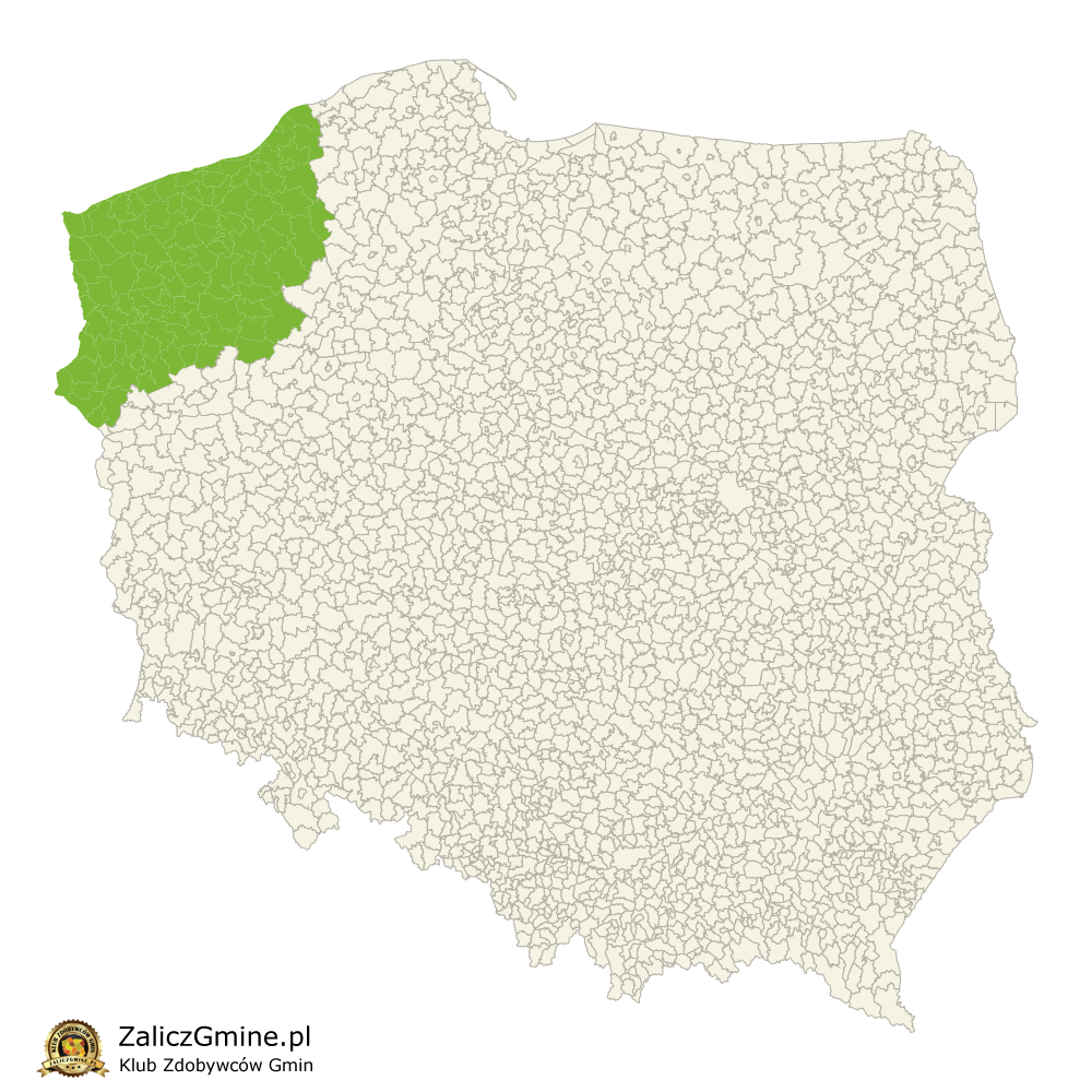 Mapa Zdobytych Gmin