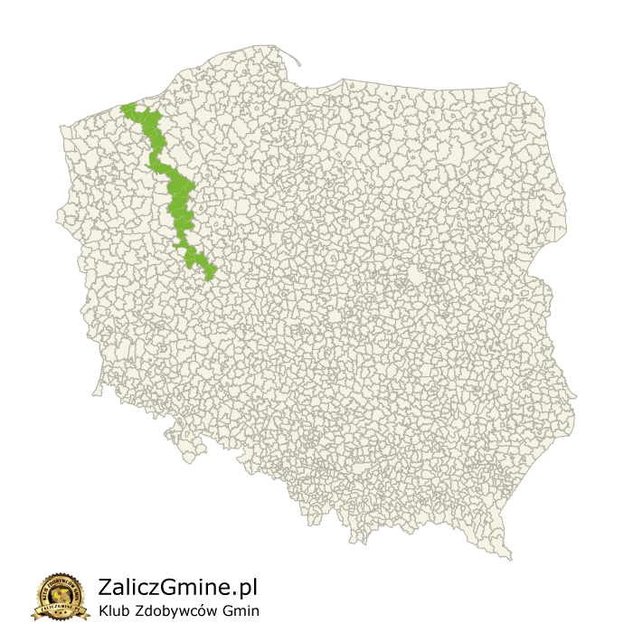 Mapa Zdobytych Gmin