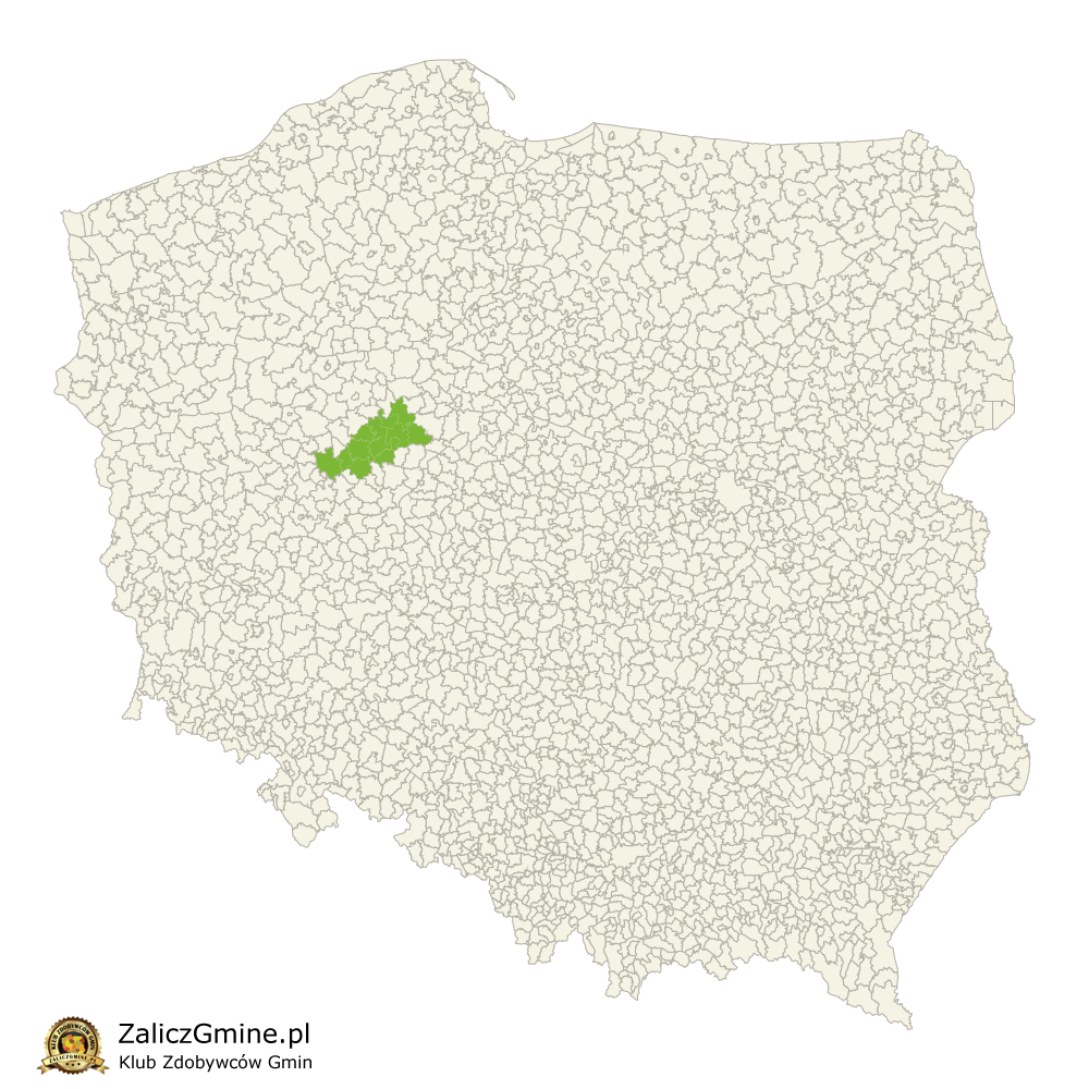 Mapa Zdobytych Gmin