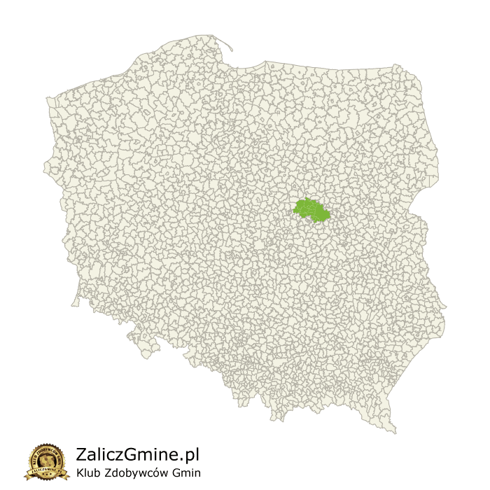 Mapa Zdobytych Gmin