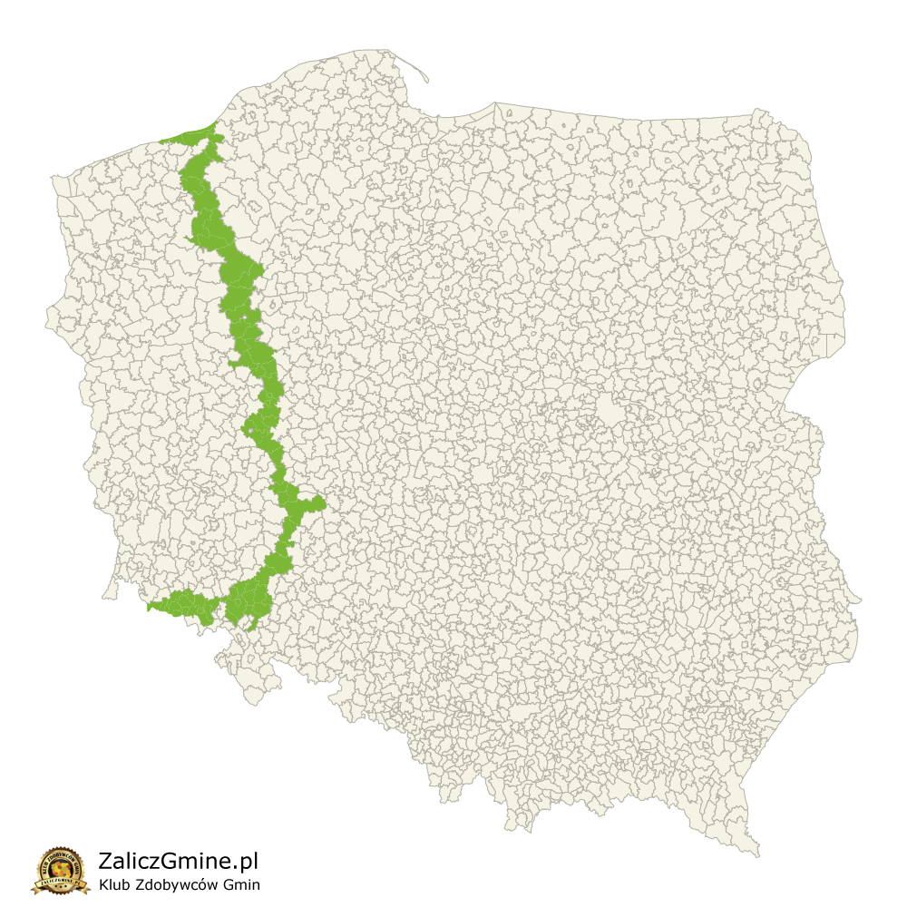 Mapa Zdobytych Gmin