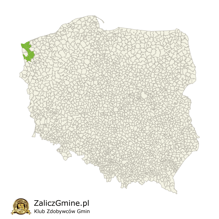 Mapa Zdobytych Gmin