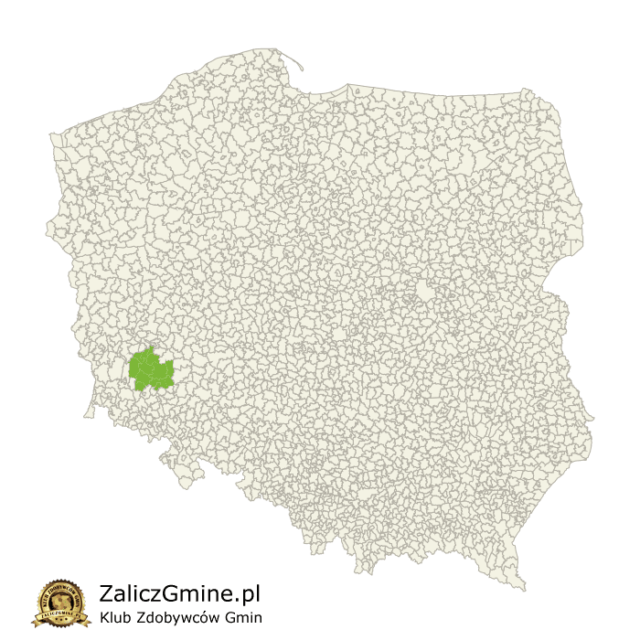 Mapa Zdobytych Gmin