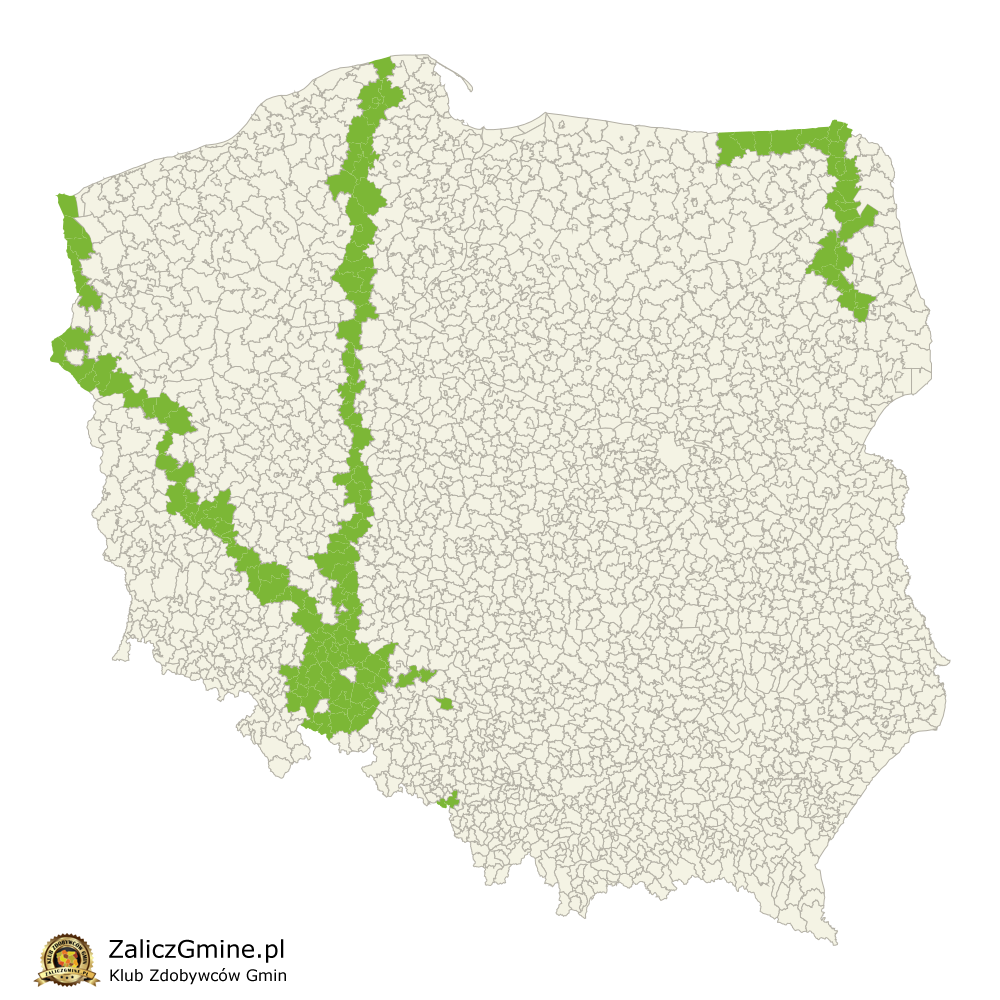 Mapa Zdobytych Gmin