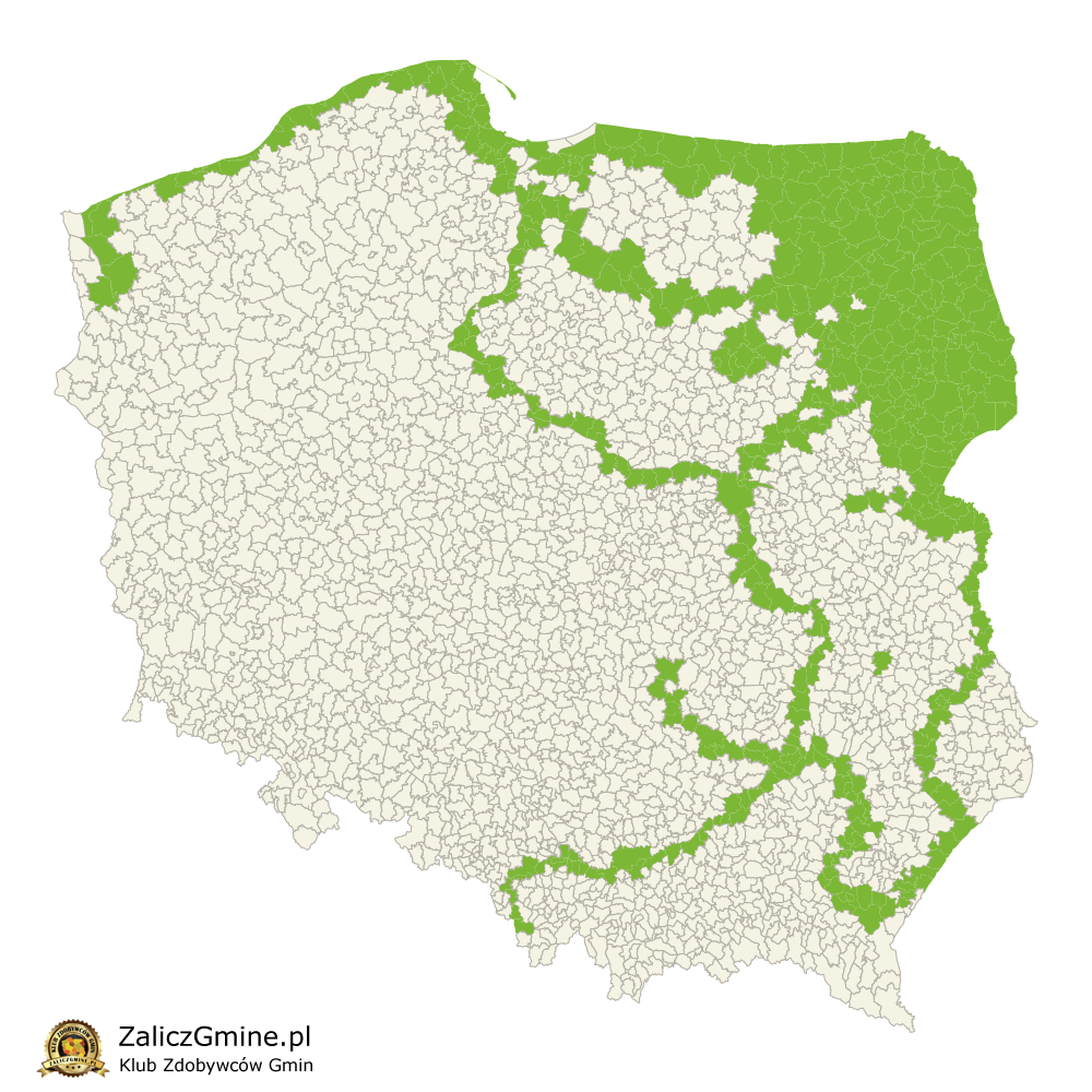 Mapa Zdobytych Gmin