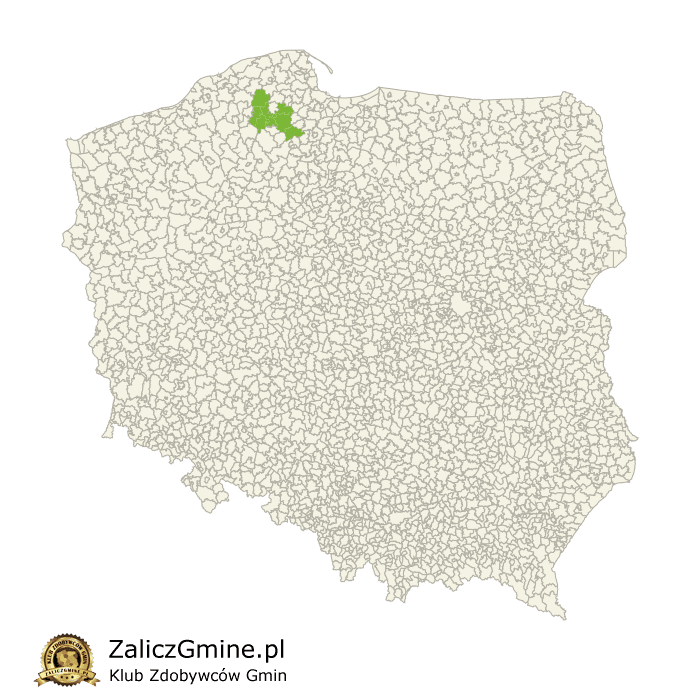 Mapa Zdobytych Gmin