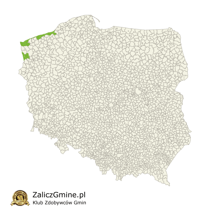 Mapa Zdobytych Gmin