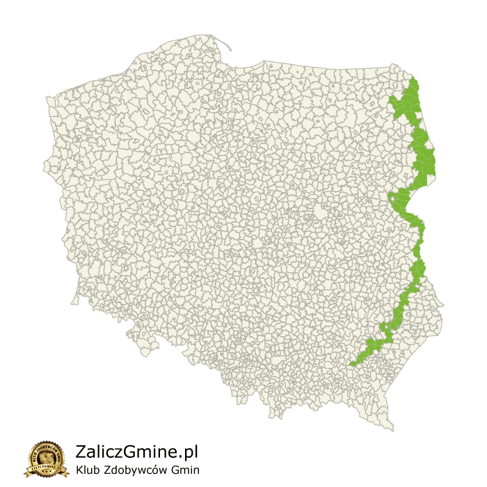Mapa Zdobytych Gmin