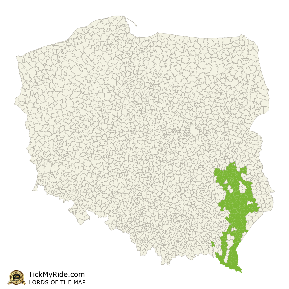 Mapa Zdobytych Gmin