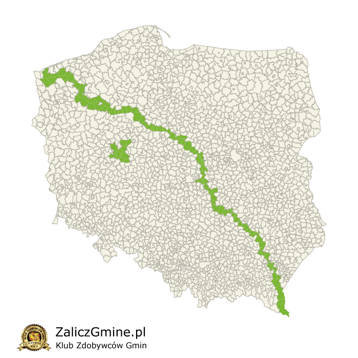 Mapa Zdobytych Gmin