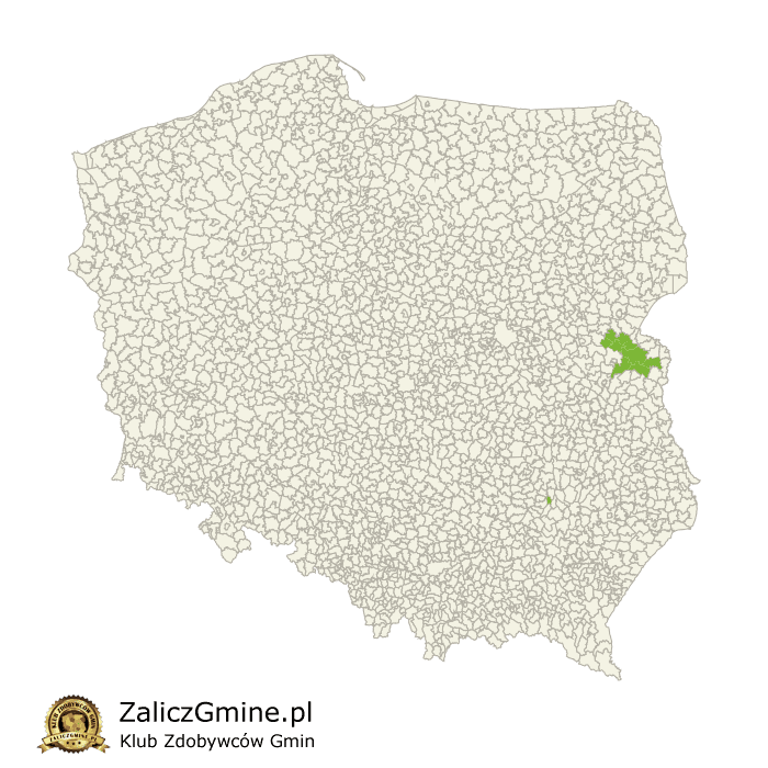 Mapa Zdobytych Gmin