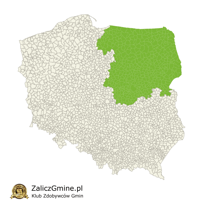 Mapa Zdobytych Gmin