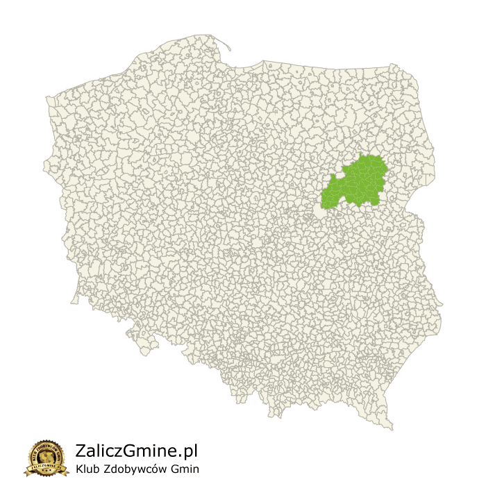 Mapa Zdobytych Gmin