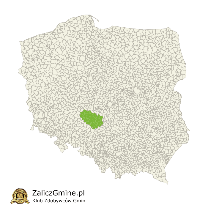 Mapa Zdobytych Gmin