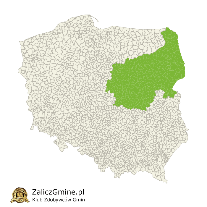 Mapa Zdobytych Gmin