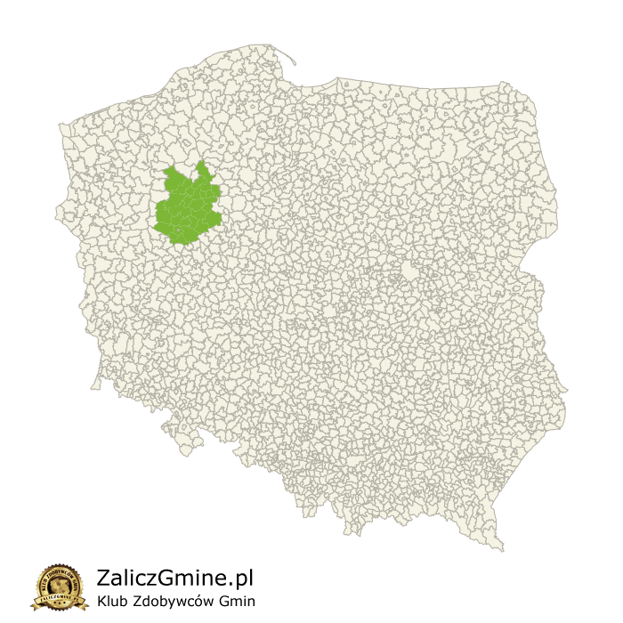 Mapa Zdobytych Gmin