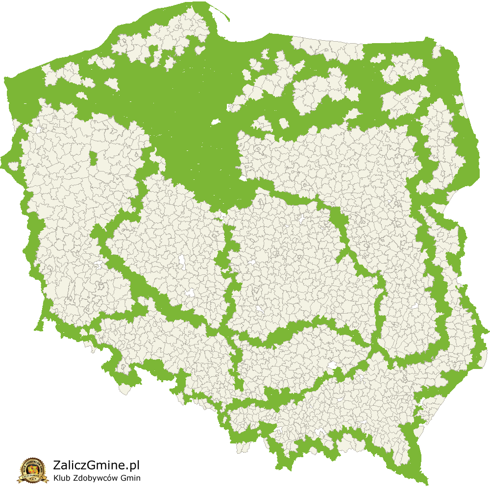 Mapa Zdobytych Gmin