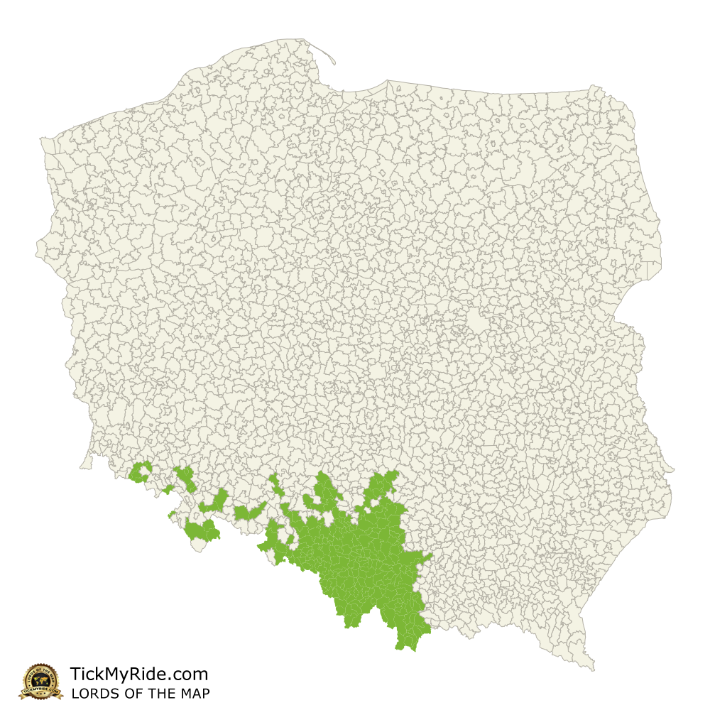 Mapa Zdobytych Gmin